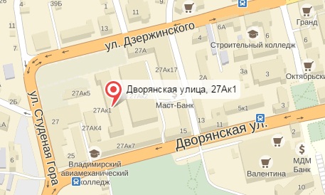 Карта офиса ГК "Уборка33.ру"